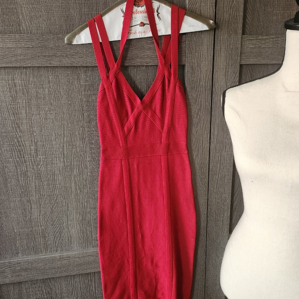HOT! Banded red dress